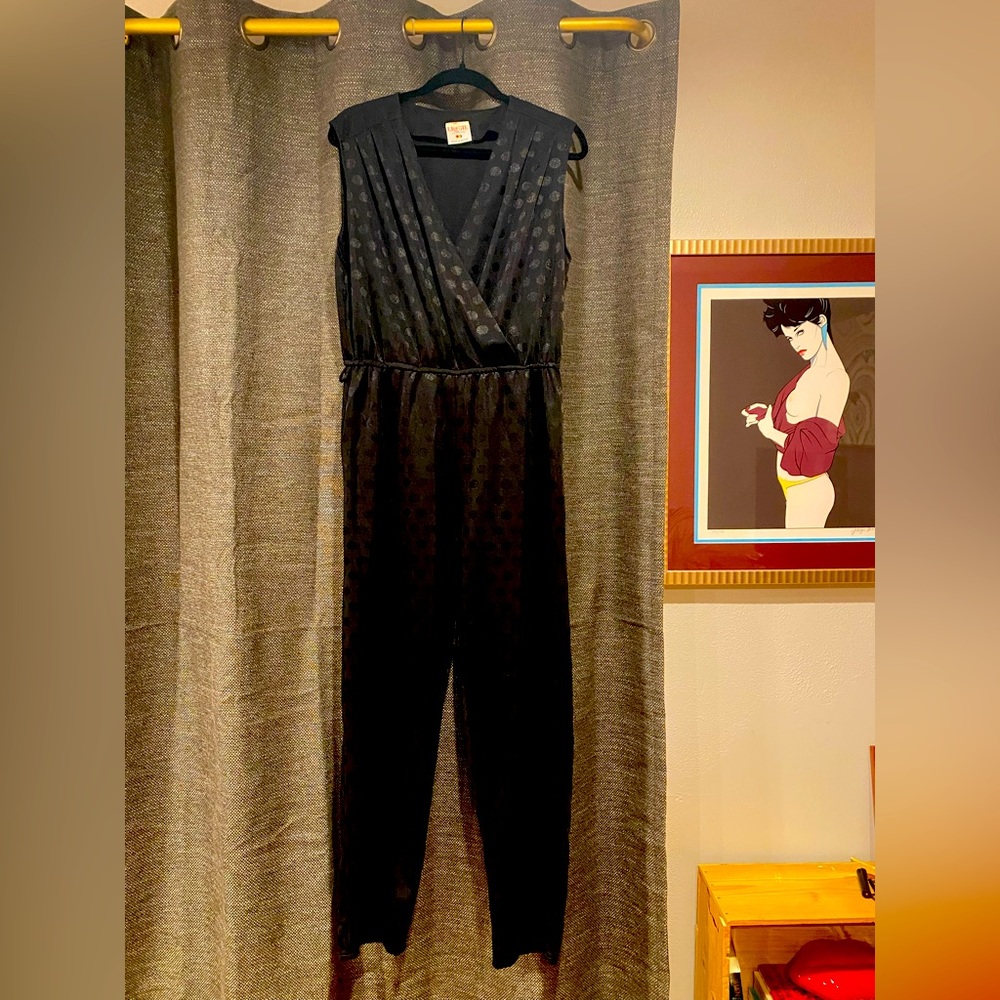 Vintage black crossbody jumpsuit
